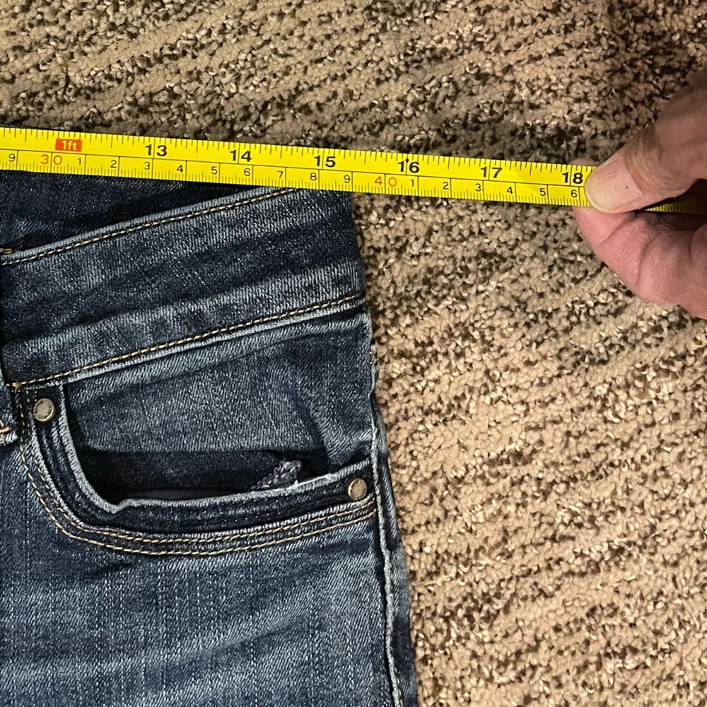 White House Black Market Dark Blue cropped Slim Jeans - Picture 2 of 5